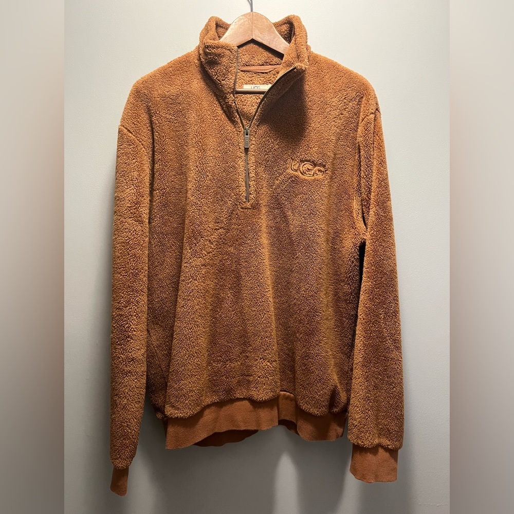 Men’s Ugg 1/4 Zip Sherpa Pullover Sz. Large